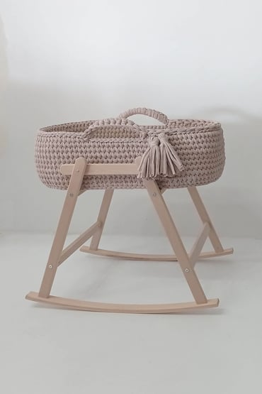 BabyTraum: NaturSchaukelwiege Beige - PureBaby